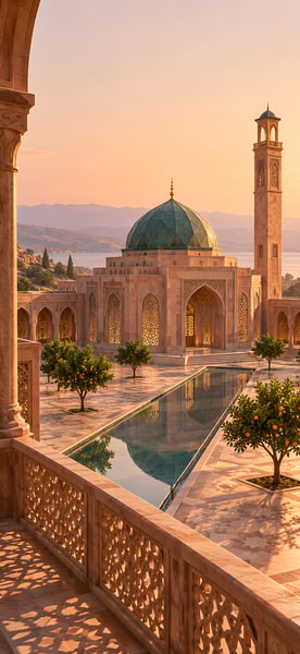 Golden Courtyard Serenity