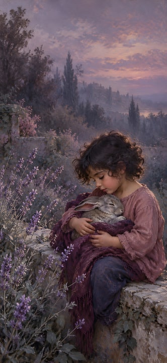 Lavender Cuddles at Dusk